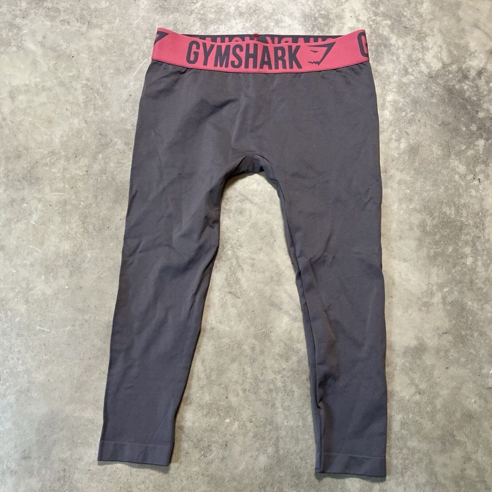Gymshark Leggings Womens XS Fit Cropped Slate Lavender Rose Slate Seamless